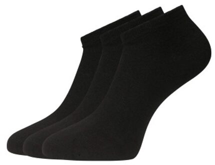 Bamboo Basics 3 stuks Dani Sneaker Socks Zwart - Strl 35/39,Maat 41/46,Maat 47/50