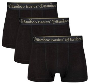 Bamboo Basics 3 stuks Liam Short Leg Boxers * Actie * Zwart - Small,Medium,Large,X-Large,XX-Large