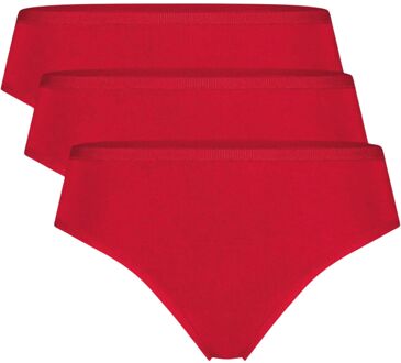 Bamboo Basics Lola String Dames (3-pack) rood