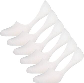 Bamboo Basics Mika Invisible Sokken (6-pack) wit - 41-46