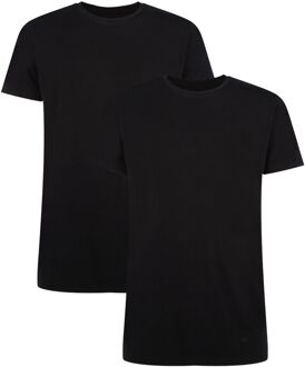 Bamboo Basics Ronde Hals Extra Lang Heren Bamboe T-shirt Ruben – 2-pack – Zwart – XL