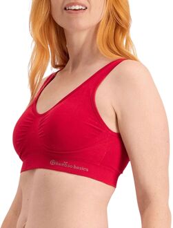 Bamboo Basics Seamless Bra Dames rood - M