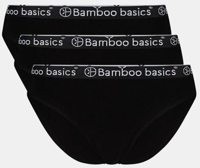 Bamboo Basics slip Yara met bamboe (set van 3) zwart