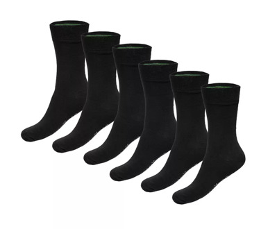 Bamboo Basics Sokken 6-Pack Anklets Socks Zwart - 35/40