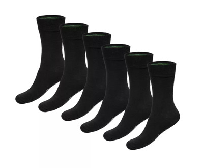 Bamboo Basics Sokken 6-Pack Anklets Socks Zwart - 41/46