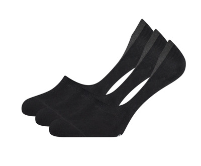 Bamboo Basics Sokken Invisible 3pack Bamboo Black   41-46 Zwart