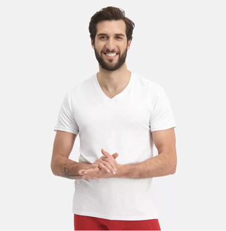 Bamboo Basics T-shirt Velo met bamboe (set van 2) wit - XL