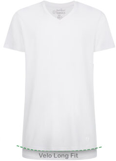 Bamboo Basics V-hals T-shirts Velo Long Fit 2Pack White 2XL Wit