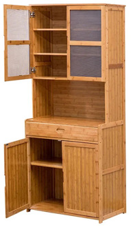 Bamboo Cabinet, Sideboard, Locker, Modern Simple Solid Wood Household Tea Cabinet, Cupboard, Wine Cabinet, Simple Dining Room,