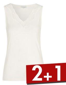 Bamboo Lace Tank Top Zwart,Wit - Small,Medium,Large,X-Large,XX-Large