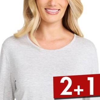 Bamboo Long Sleeve Top Zwart,Grijs,Blauw - Small,Medium,Large,X-Large,XX-Large