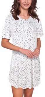 Bamboo Short Sleeve Dotted Nightdress * Actie * Lila,Blauw - Medium