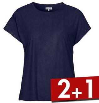 Bamboo Stretchterry T-Shirt * Actie * Blauw - Small
