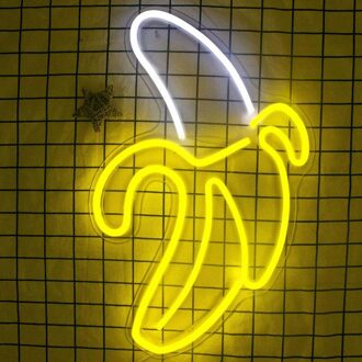 Banaan Led Neon Licht Muur Opknoping Neon Light Usb Powered Voor Slaapkamer Party Home Decor Xmas