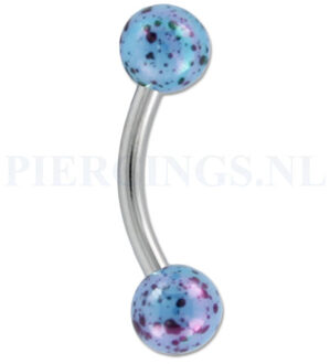 Banana 1.2 mm gespikkelde coating blauw