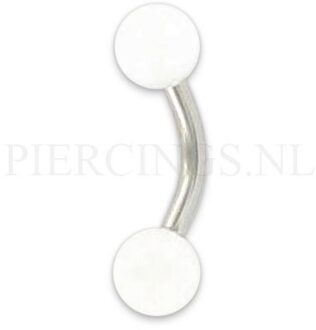 Banana 1.6 mm 8 mm acryl wit