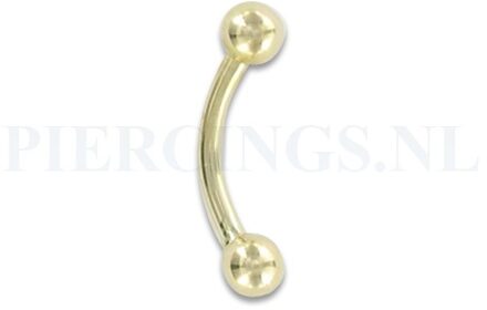 Banana goud 14 karaat 1.6 mm