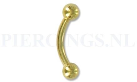 Banana goudkleuring 1.6 mm 8 mm