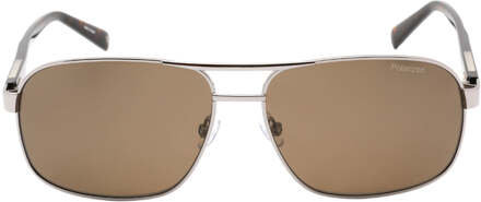 Banana Republic Bronze Pz Lens Ruthenium Zilverzonnebril Lichtgrijs