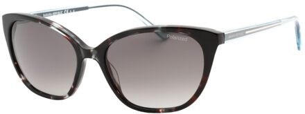 Banana Republic grijze SF gepolariseerde lens zwarte Havana-stijl zonnebril - maat