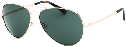 Banana Republic groene lens licht gouden zonnebril
