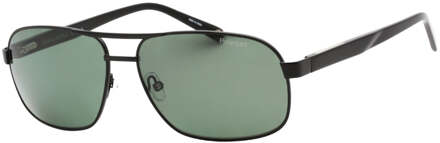 Banana Republic Groene PZ Lensed Matte Zwarte Zonnebril - One Size