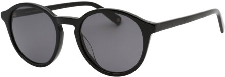 Banana Republic Royce grijze lens zwarte zonnebril - One Size