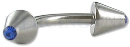 Banana spike met kristal licht blauw