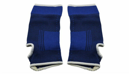 bandage/brace voor enkel - 2x stuks - volwassenen - universele maat - blauw