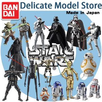 Bandai Assembled Model STAR WARS Star Wars Darth Vader General Grievous White Soldier Black Warrior Yoda Action Figure Toys