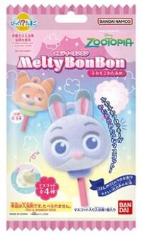 Bandai Melty Bonbon Zootopia Fluffy Cotton Candy Bath Ball 1 pc - Random Style