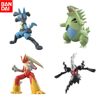 BanDai Pokemon 3 Lucario Darkrai Blaziken with Box Action Figure Toys Model Toys Figures for Children Kids Gift