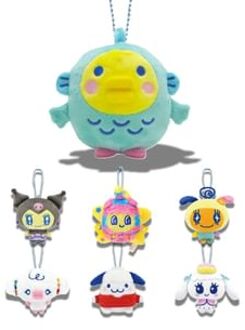 Bandai Tamagotchi Uni x Sanrio Characters Mascot Plush Toy Bag Charm / Keyring Usahana Memetchi / U*SA*HA*NA×Memetchi (Approx.H110mm)