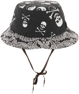 Bandana Bucket Hat met Logo Plaque Children Of The Discordance , Black , Heren - 57 Cm,58 CM