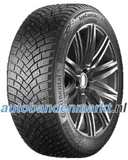 Banden Continental IceContact 3 SSR ( 245/50 R19 105T XL, met spikes, runflat ) zwart