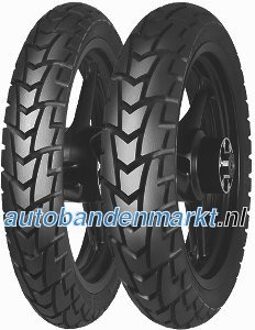 Banden Mitas MC32 ( 130/70-17 TL 62R Achterwiel, M+S keurmerk ) zwart