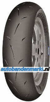 Banden Mitas MC35 S-Racer 2.0 ( 100/90-12 TL 49P Achterwiel, Rubbermengsel Medium, Voorwiel ) zwart