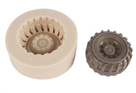 Banden Vorm Siliconen Sugarcraft Mold Fondant Cake Decorating Gereedschap Bakvormen leger groen