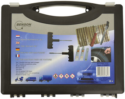 Bandenreparatieset Set voor Auto - Motor - Scooter - 28 delig