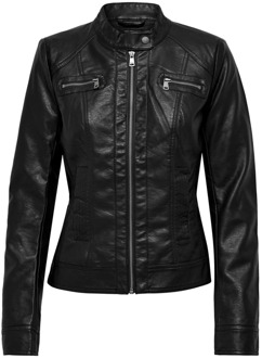 Bandit Faux Leather Dames Jas - Maat S (34)