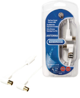 Bandridge Digitale antennekabel voor flatscreens, 7.5 m Kabel