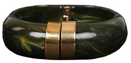 Bangle armband Bold  groen - One Size,