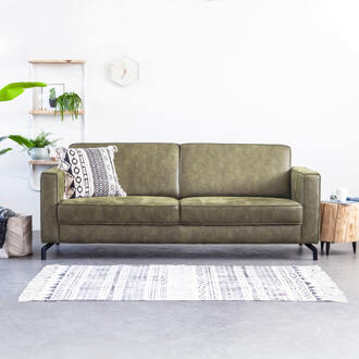 Bank 'Amber' 4-zits, kleur army