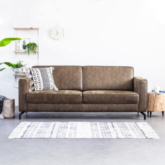 Bank 'Amber' 4-zits, kleur bruin