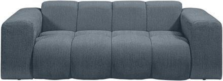 Bank Beau 2-zits - Raven - Donker - Stof - Blauw - 94x210x74 Cm