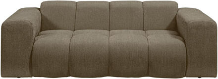 Bank Beau 2-zits - Raven - Stof - Bruin - 94x210x74 Cm