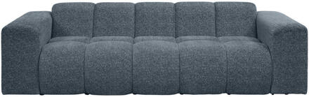Bank Beau 3-zits - Raven - Donker - Stof - Blauw - 94x247x70 Cm