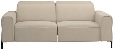 Bank Dave 3-zits - Elektrisch Verstelbaar - Stof - Taupe - 105x198x79 Cm