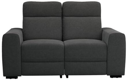 Bank James 2-zits - Supple - Antraciet - Stof - Grijs - 95x160x100 Cm