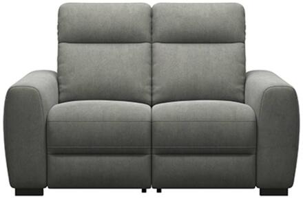 Bank James Elektrisch Verstelbaar 2-zits - Gaucho - Donker - Stof - Grijs - 95x160x100 Cm